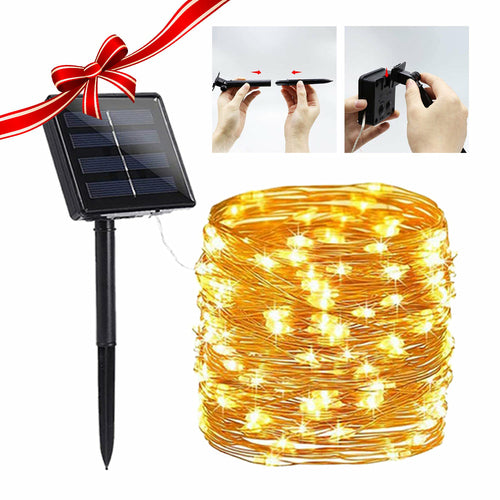 Ambiance Master: Solar Crystal Globe String Lights - 8 Modes for Enchanting Garden & Home Décor