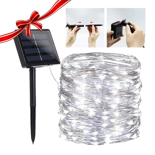 Ambiance Master: Solar Crystal Globe String Lights - 8 Modes for Enchanting Garden & Home Décor