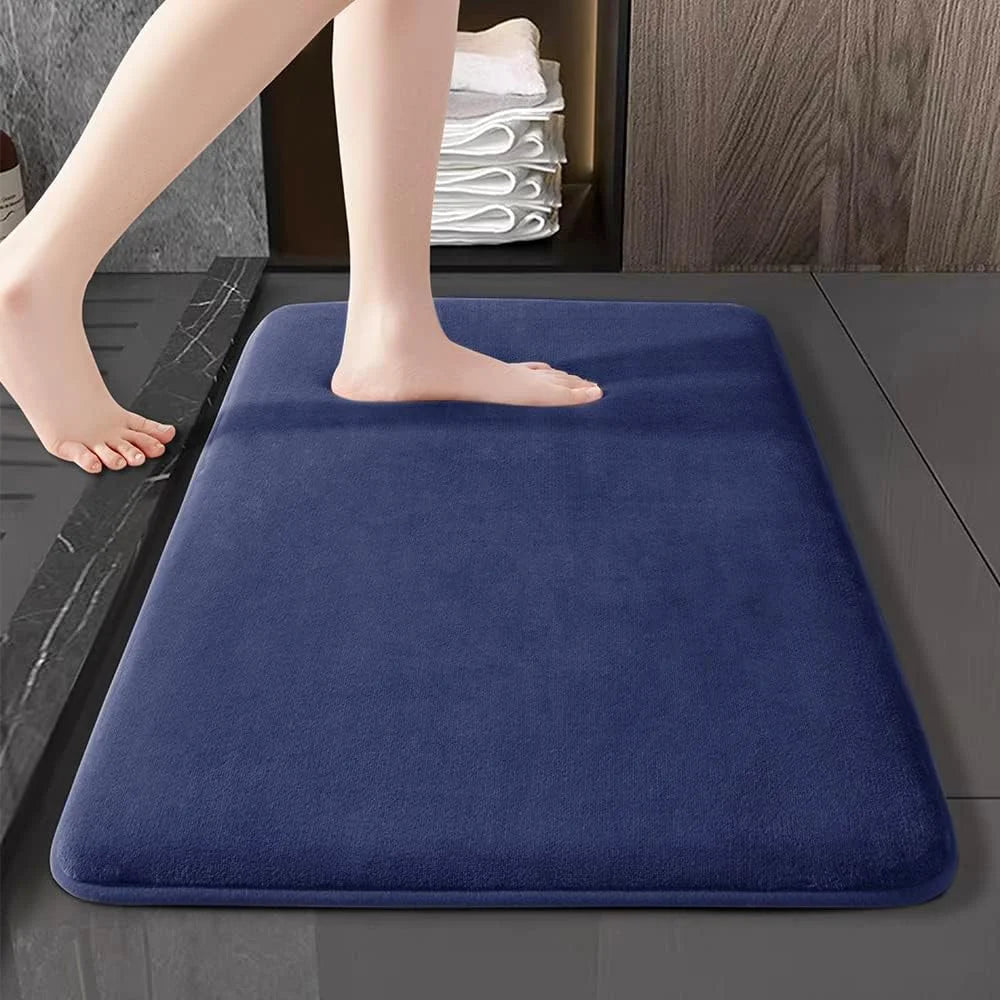 Luxury Anti-Slip Velvet Bath Mat - Ultra Absorbent & Quick Dry