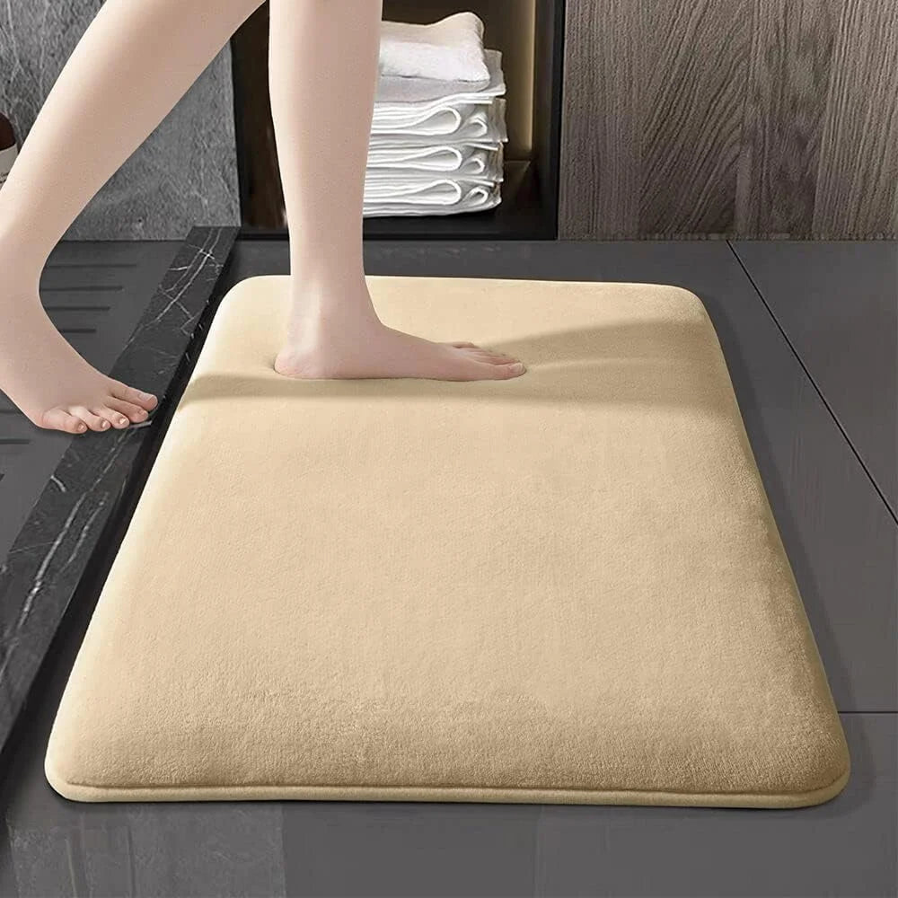 Luxury Anti-Slip Velvet Bath Mat - Ultra Absorbent & Quick Dry