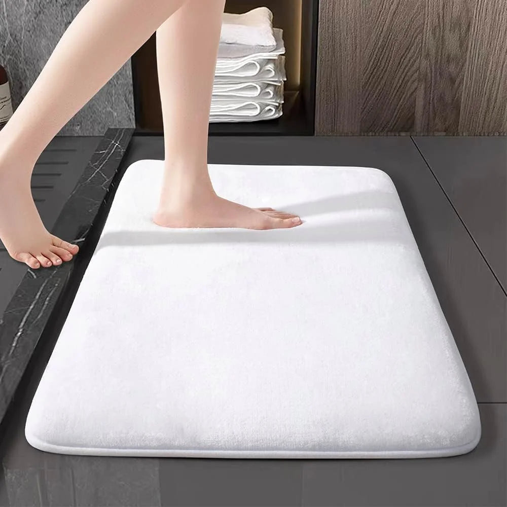 Luxury Anti-Slip Velvet Bath Mat - Ultra Absorbent & Quick Dry