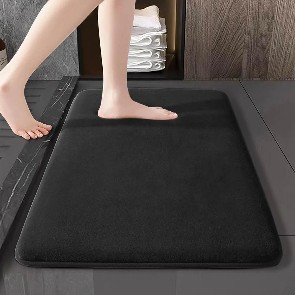 Luxury Anti-Slip Velvet Bath Mat - Ultra Absorbent & Quick Dry