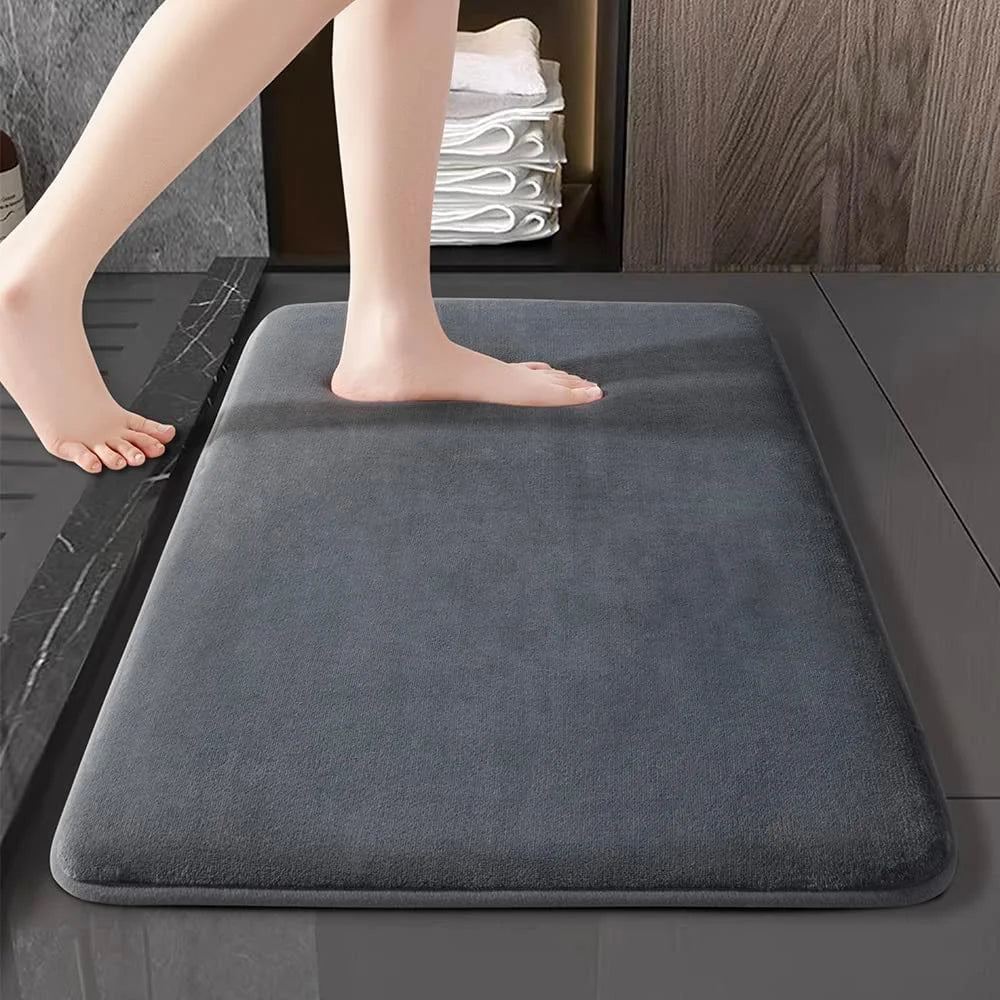 Luxury Anti-Slip Velvet Bath Mat - Ultra Absorbent & Quick Dry