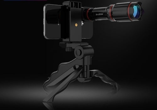 Ultra Crystal HD 32x Zoom Telescope Lens Kit for Smartphones with Tripod