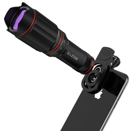 Ultra Crystal HD 32x Zoom Telescope Lens Kit for Smartphones with Tripod
