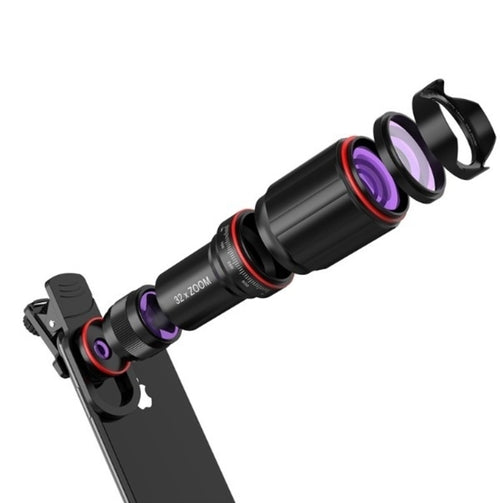 Ultra Crystal HD 32x Zoom Telescope Lens Kit for Smartphones with Tripod