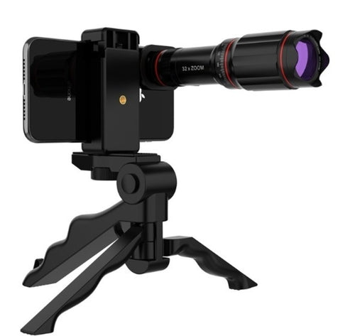 Ultra Crystal HD 32x Zoom Telescope Lens Kit for Smartphones with Tripod
