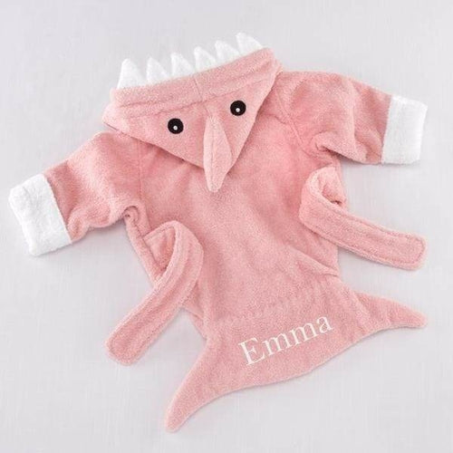 Let the Fin Begin Pink Shark Robe (0-9m)